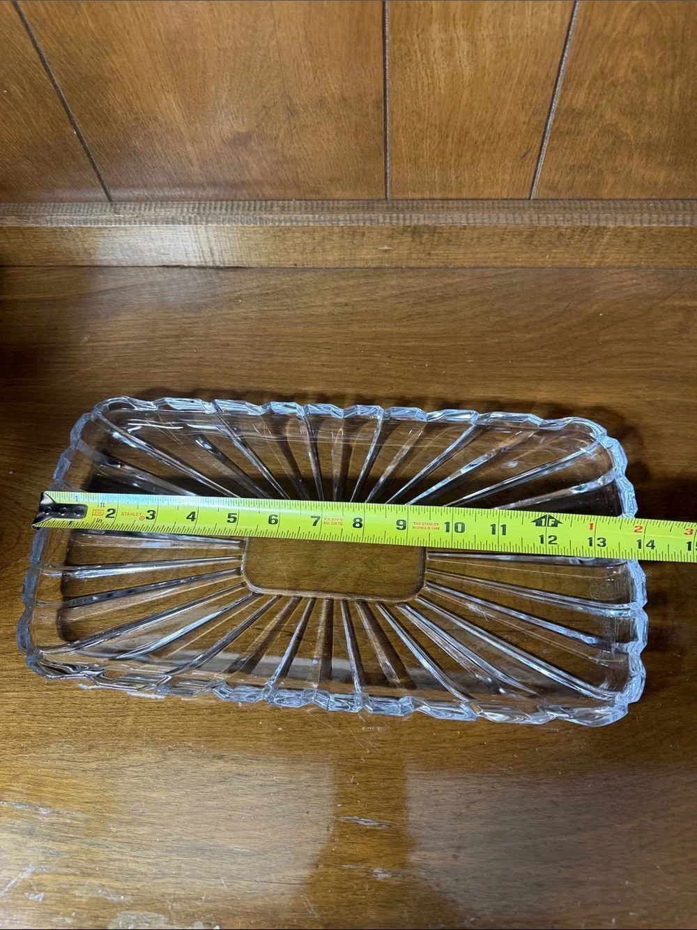 Clear Glass Decorative Soap Dish - Transparent